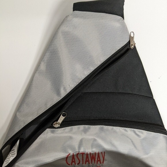 Disney Castaway Club Crossbody Back Bag Backpack Grey / Silver Cruise Vacation - Picture 3 of 10